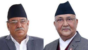 prachanda and kp -kv