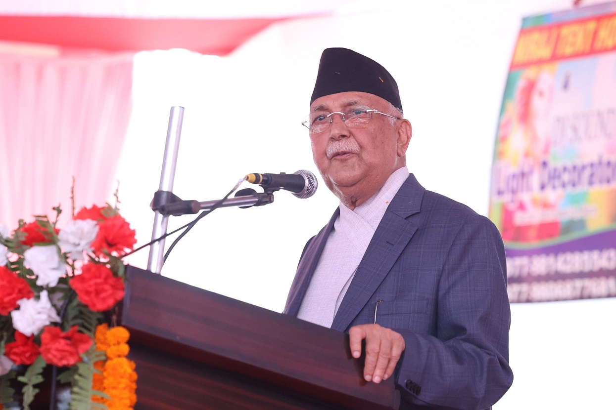 संयुक्त सरकारले विकासको लहर ल्याएको छ : प्रधानमन्त्री ओली
