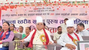 थारू समुदायको इतिहास, संस्कृति जोगाउन विशेष वा स्वायत्त क्षेत्र दिनुपर्छ : अध्यक्ष दाहाल